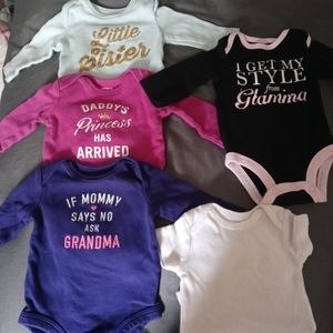 New born baby girl clothes lot